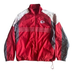 Kansas City Chiefs Windbreaker NFL Reebok Men’s Sz L Football